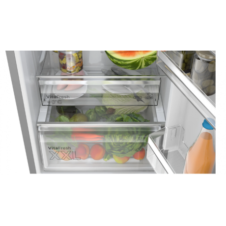 BOSCH KGN392LCF Ελεύθερος ψυγειοκαταψύκτης 203cm Inox